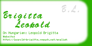 brigitta leopold business card